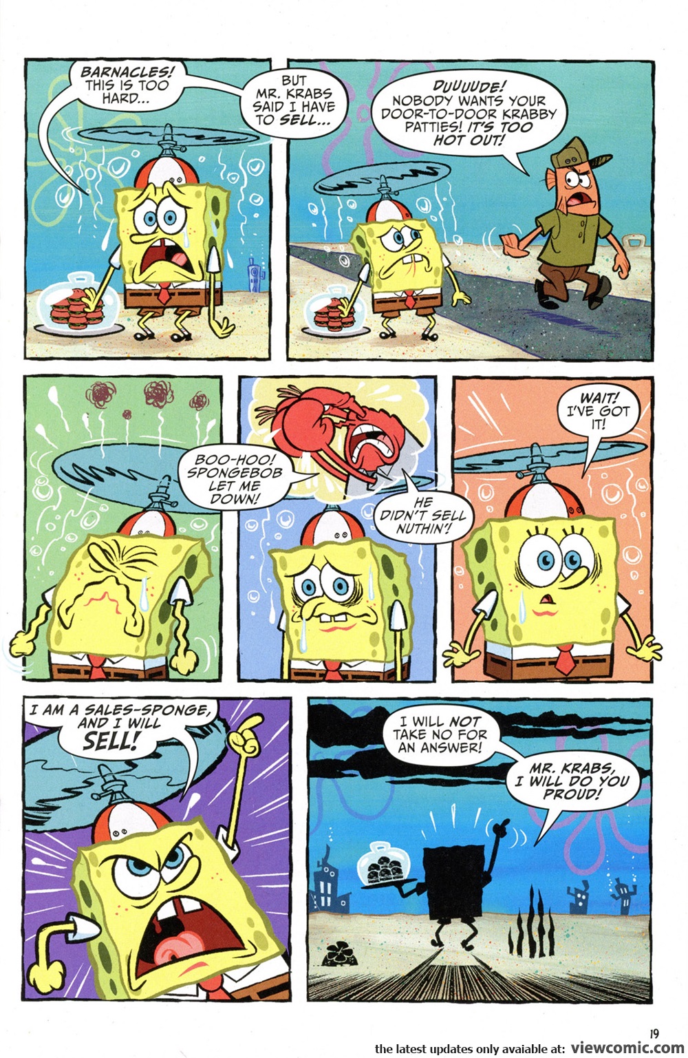 Reading Spongebob Comics 066 (2017). 