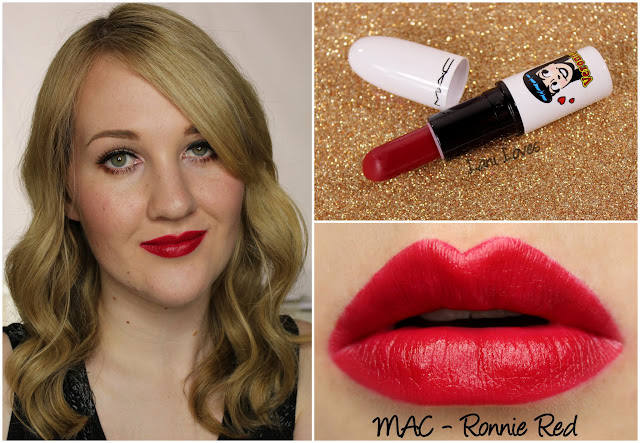 MAC Ronnie Red lipstick swatch