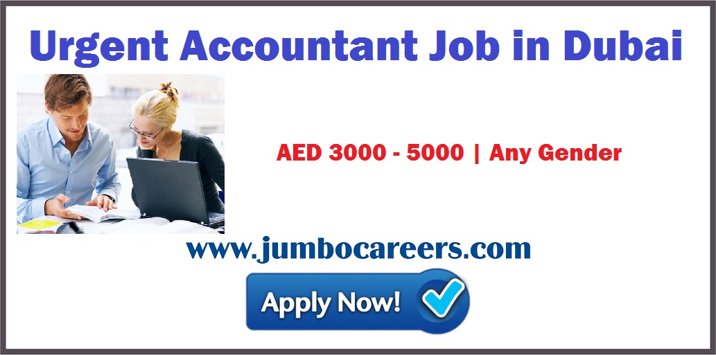 Urgent Accountant Jobs in Dubai with Salary Upto AED 5000