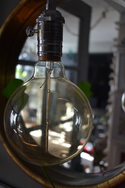 Edison Sphere bulb used on a pendant light fixture
