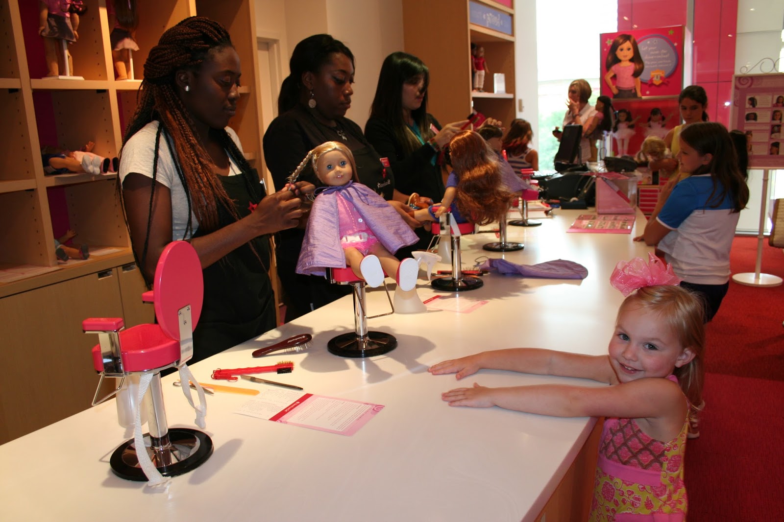 Lucy and Lily Harrison Our First American Girl Doll Experience