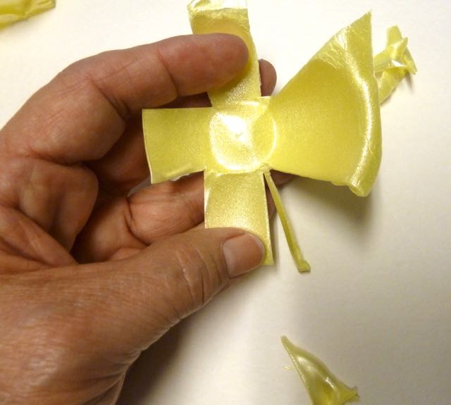 Make it easy crafts Recycled egg carton shrinkit cross necklace