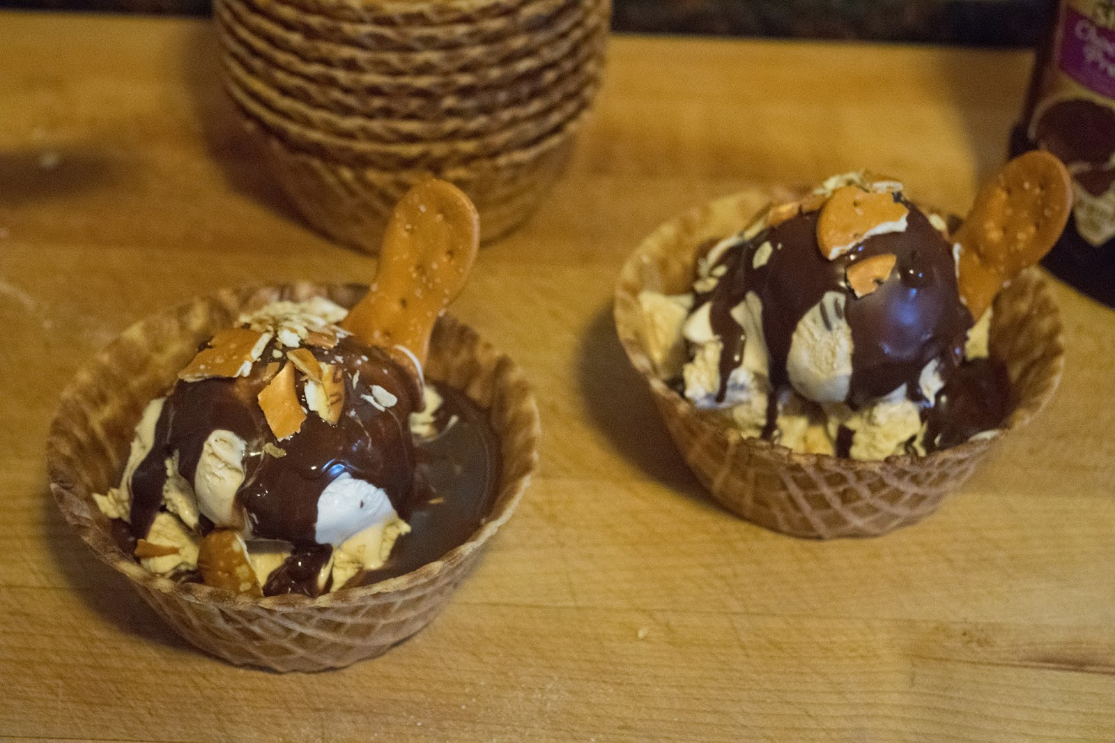 Chocolate Covered Pretzel Ice Cream Sundae Recipe The Kitchen Wife
