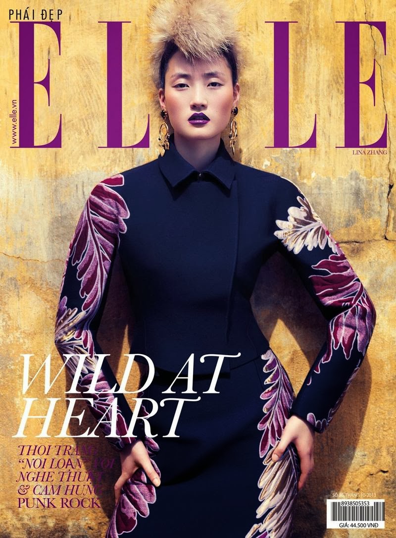 ASIAN MODELS BLOG: MAGAZINE COVER: Lina Zhang on Elle Vietnam ...