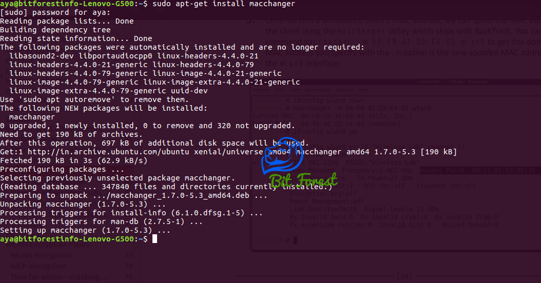 How to Install Macchanger in Ubuntu Bitforestinfo