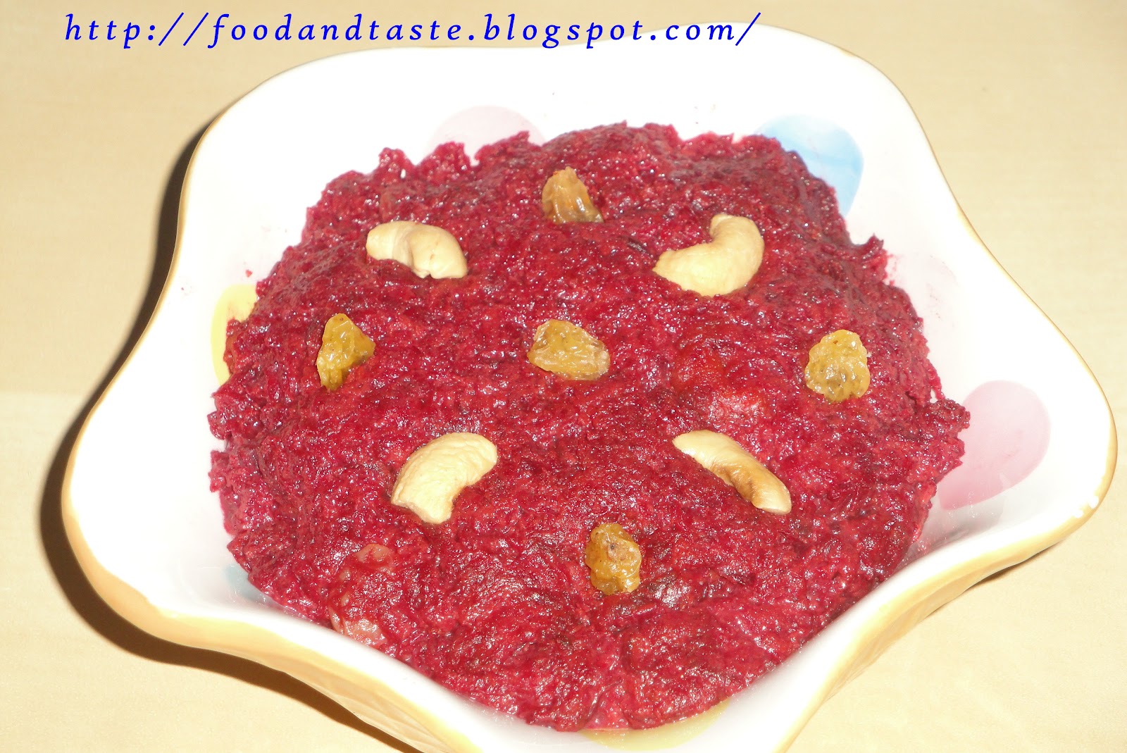 Food and Taste Beetroot Halwa Indian Sweet Recipe