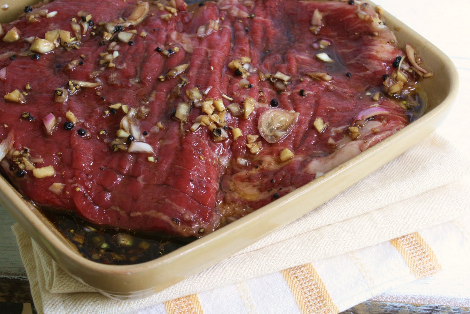 What's Cooking in your World? Day 140! Cote d'Ivoire Flank Steak with CoffeePeppercorn