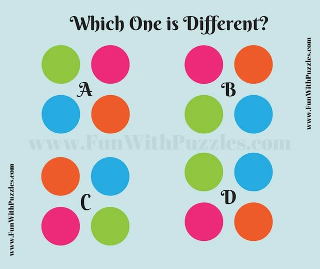 Odd One Out Picture Puzzle: Brain Teaser for Kids