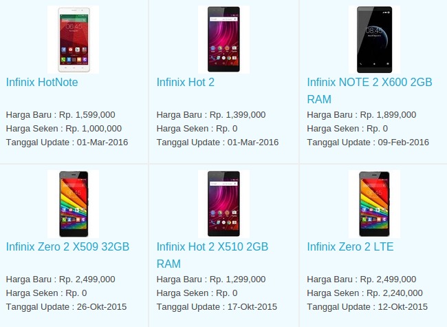 Daftar Harga Terbaru Hp Infinix April 2016 Daftar Harga Terbaru Hp Infinix April 2016