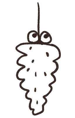ミノムシのイラスト（虫） モノクロ線画