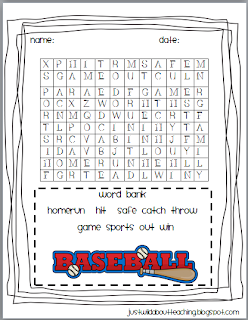 Just Wild About Teaching: Baseball Bash!