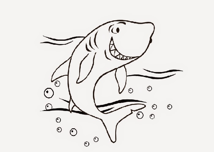 Cute Shark Coloring Pages Free Books