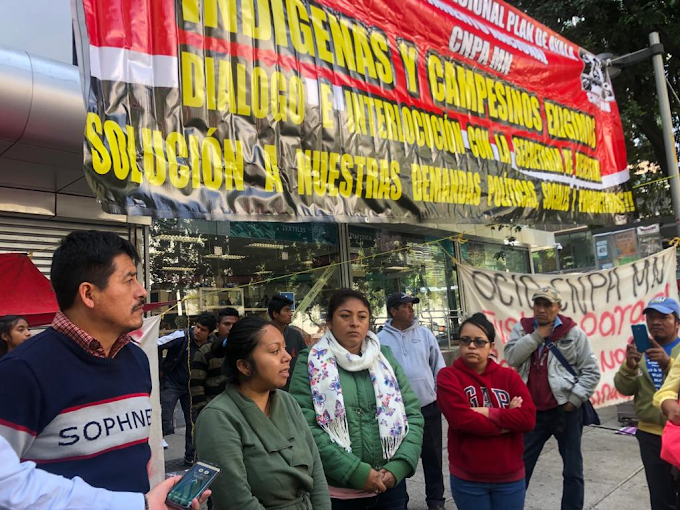 Campesinos bloquean Reforma para urgir apoyos ¡