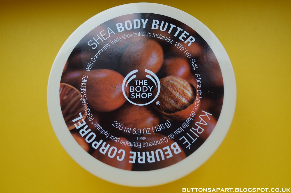 Buttons Apart the body shop shea body butter review