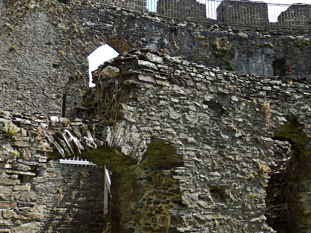 Ancient walls of Restormel castle
