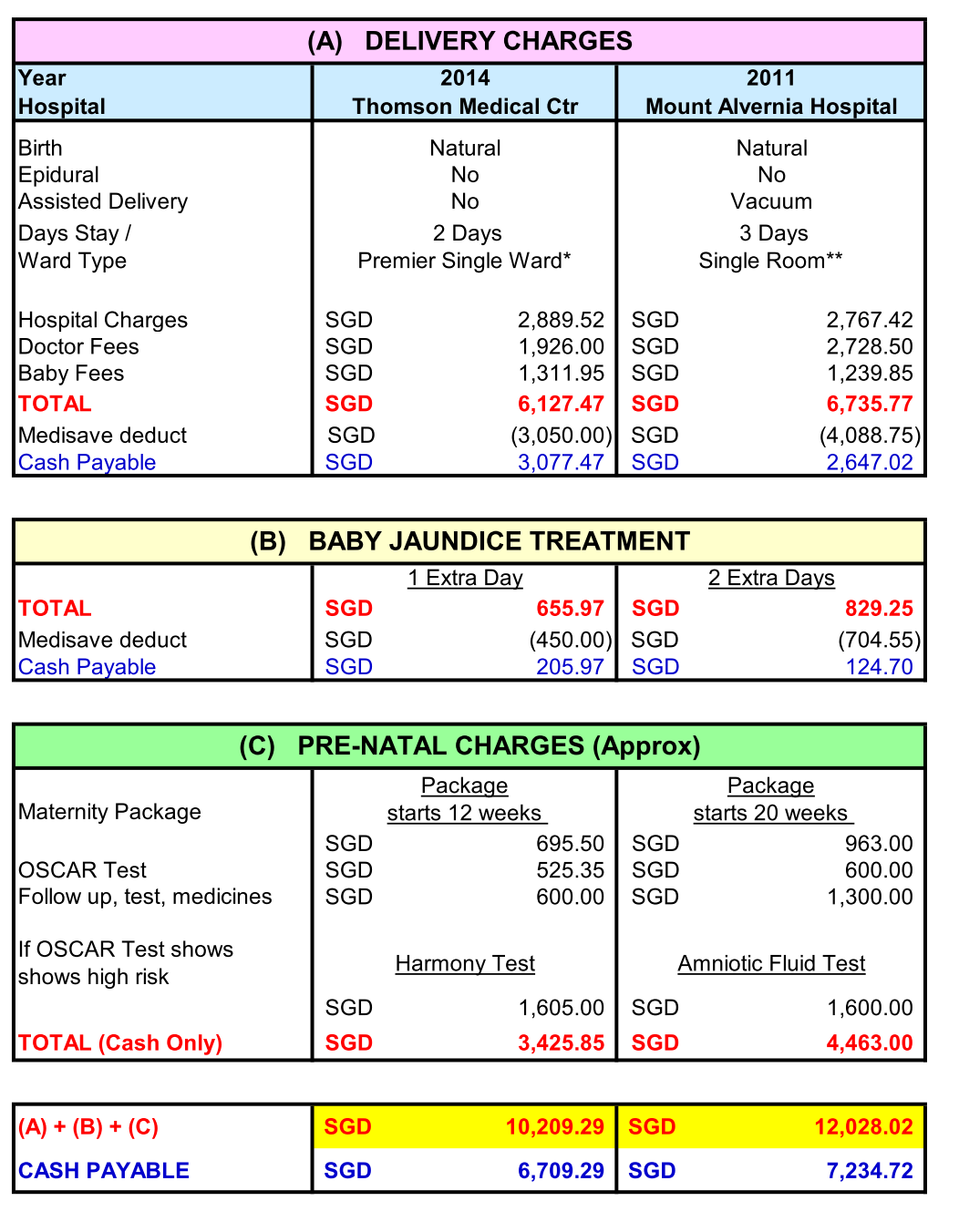 Rolf Suey Invest in YouRSelf Baby Delivery Costs at Private
