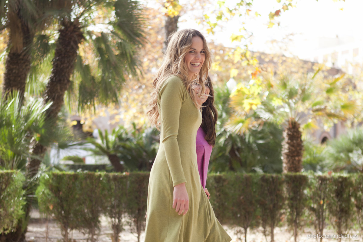 Dresses in the park - Senorita Martita FALL-WINTER street style by Amanda Dreamhunter - made in Spain