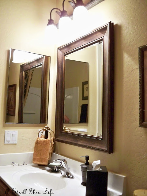 A Stroll Thru Life: How to Patch a Wall & Antique A Mirror