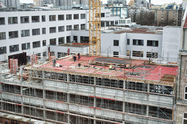 Baustelle Erweiterung AUFBAU HAUS durch den Neubau Prinzenstraße 84, 10969 Berlin, Moritzplatz, Oranienstraße, 17.03.2014