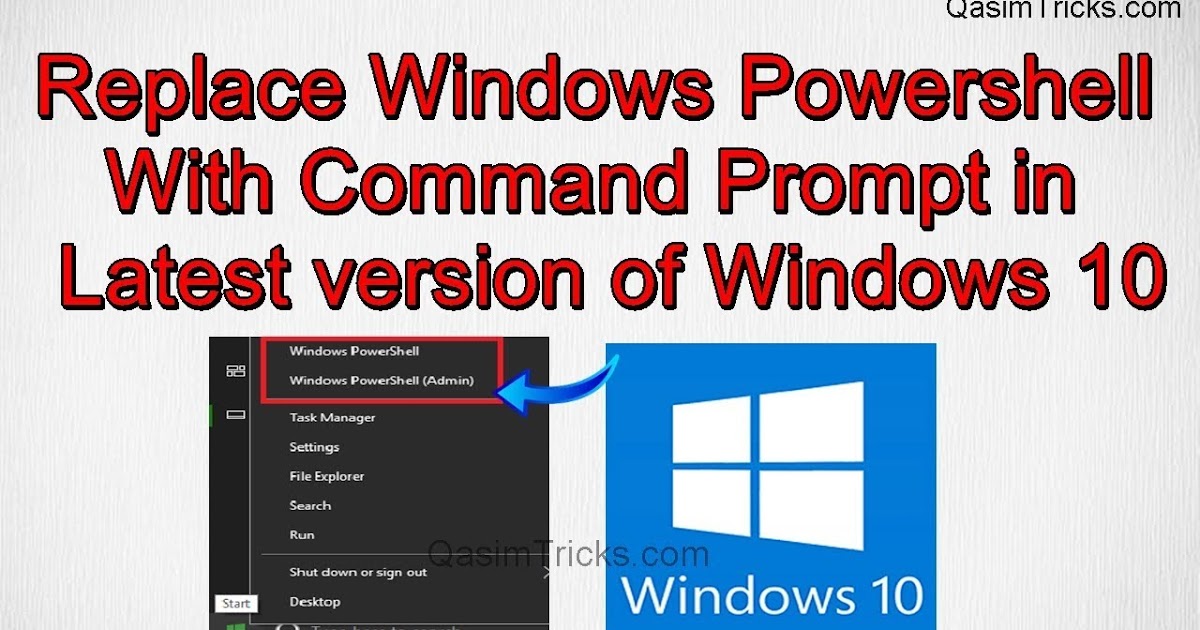 How To Replace Powershell With Command Prompt In Windows 10 Youtube ...