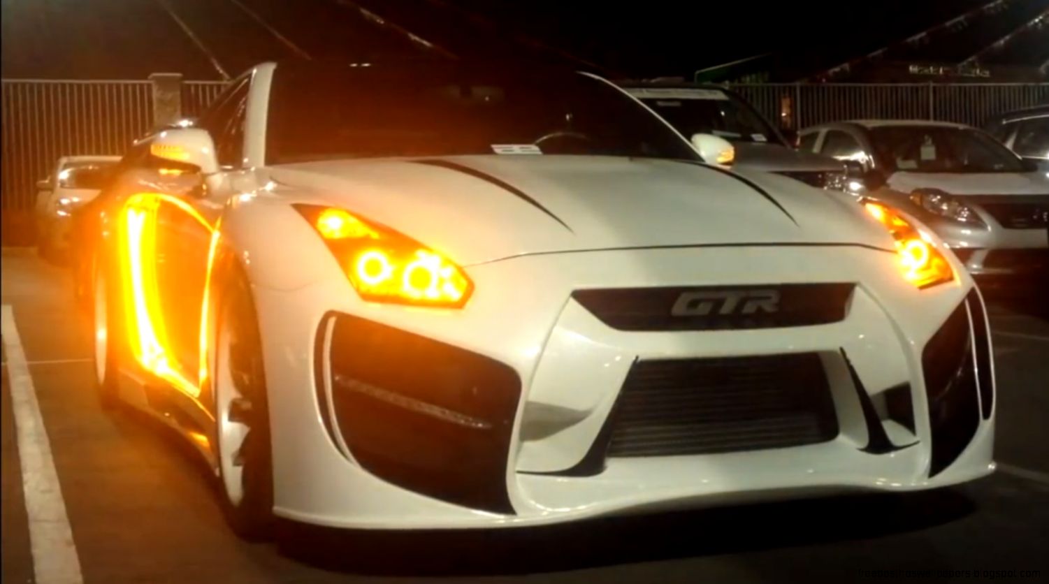 Radzilla Widebody Nissan GT R with an Amazing Light Show