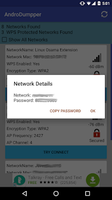 اختراق الواي فاي للأندرويد, تطبيق لاختراق شبكات WIFI, تطبيق لإختراق شبكات الواي فاي, تطبيق AndroDumpper لإختراق شبكات الواي فاي