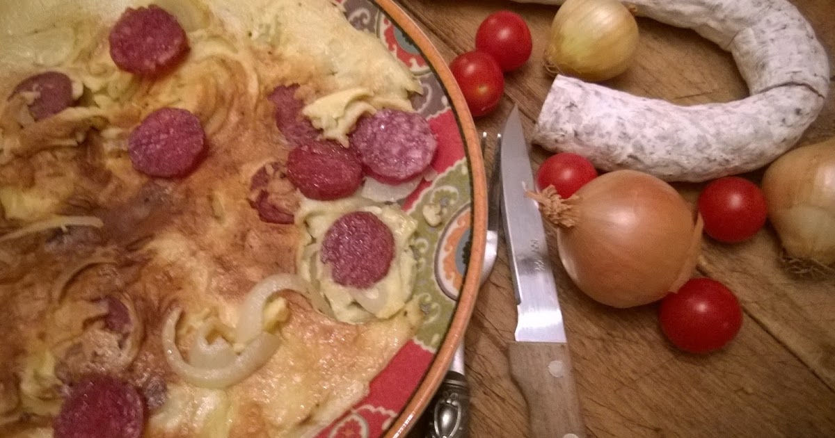Das Leben ist ein Kochtopf!: Pfannkuchen mit Zwiebeln und Rotweinsalami ...