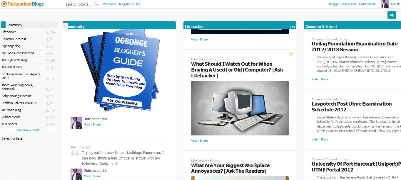 NetworkedBlogs Panorama Lets You Read News on the Web, Pin Articles for ...