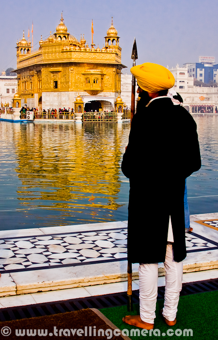 After entering into the campus of Golden Temple, we tempted to go near the lake which was surrounding actual Temple made up of Gold. Even the fish inside the lake was also Golden :)