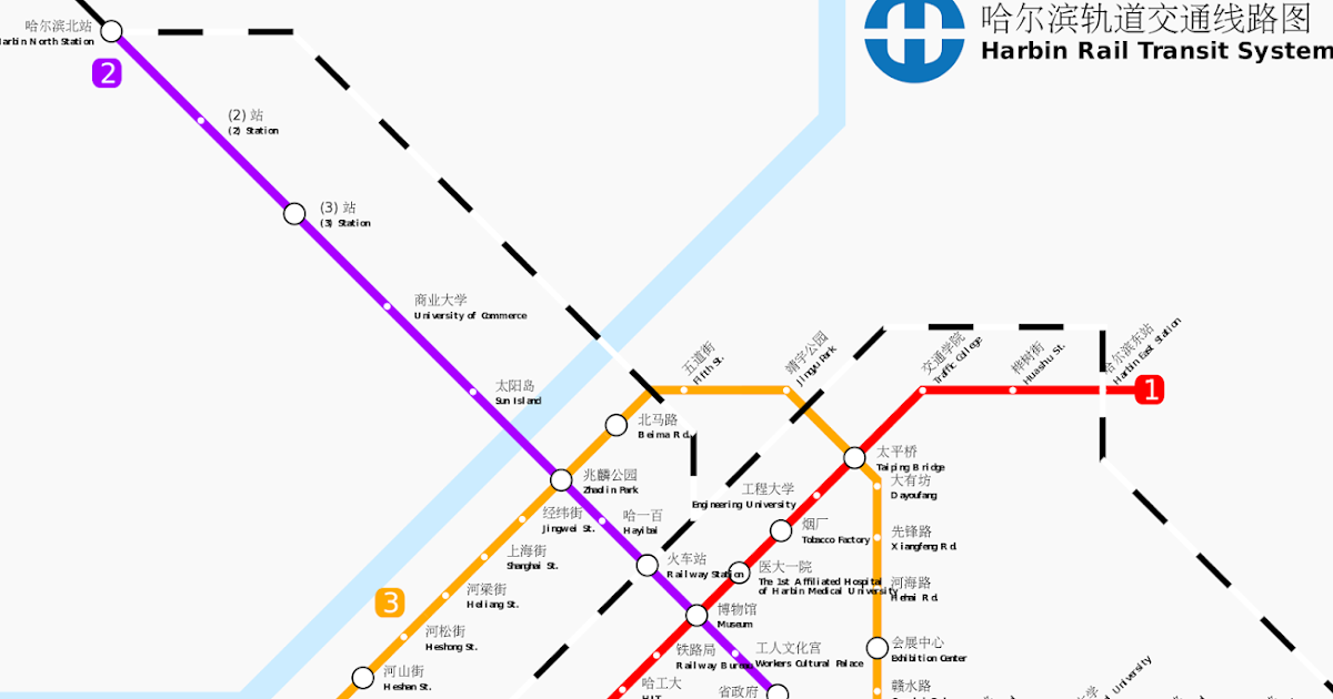 Карта метро харбин