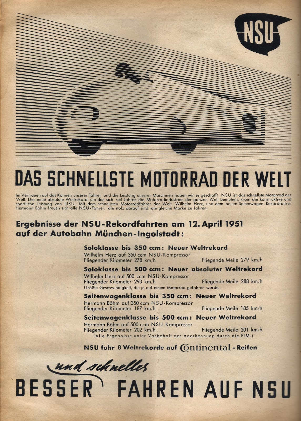 Zeitschrift Neues Kraftfahrzeug Fachblatt 20/1950 Test NSU Viergang Fox Bmw 328 