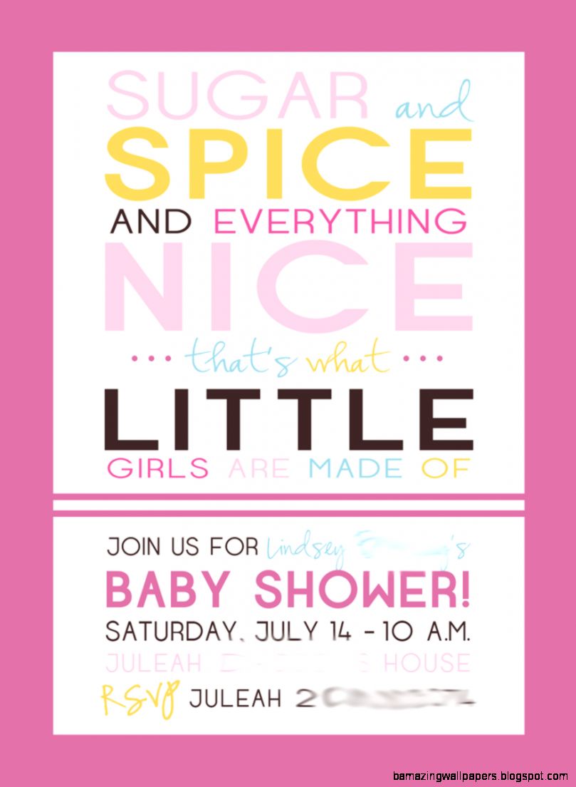 Word Love Baby Shower Invitation Idaho Graphic Designer