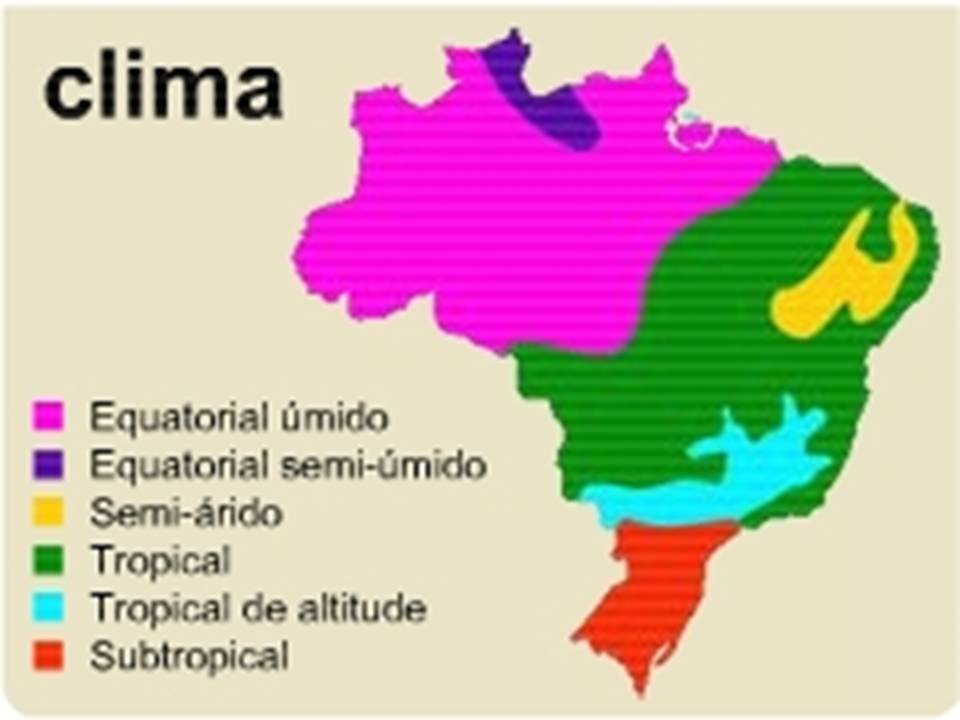 Geografia é da hora! CLIMAS DO BRASIL