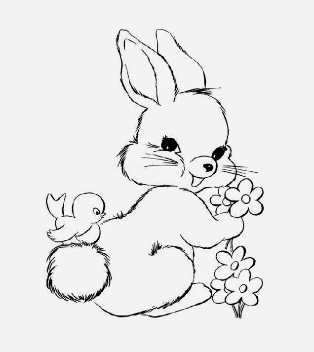baby bunny coloring pages - photo #20