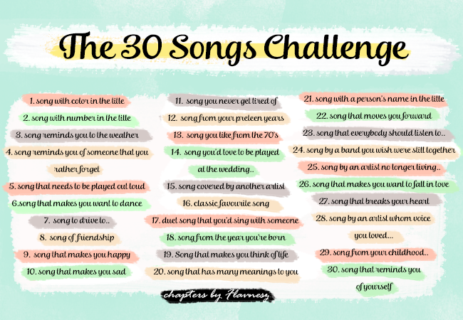 30 days song challenge