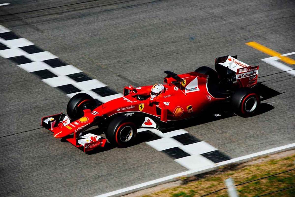 Sebastian Vettel, da Ferrari