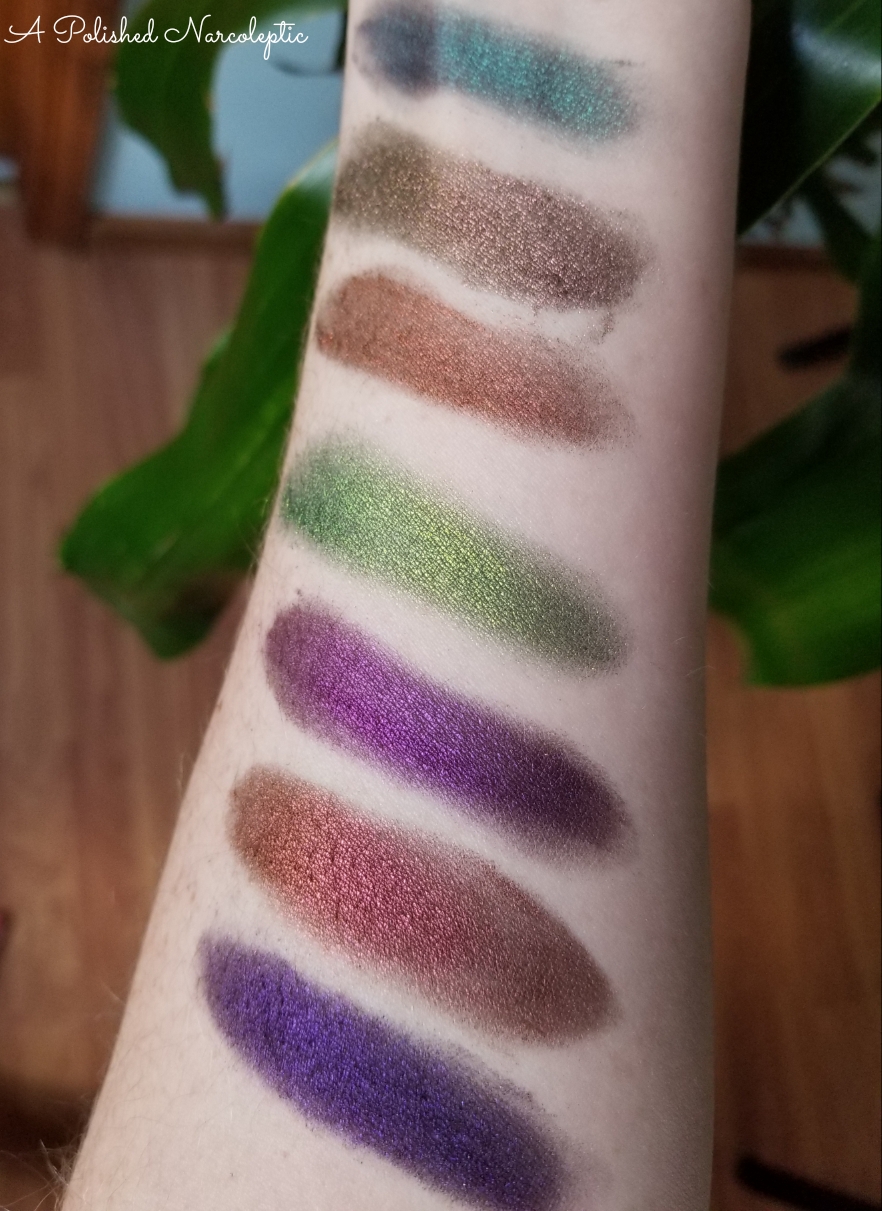 Dawn Eyes Cosmetics The Premiums, swatches and looks A Polished