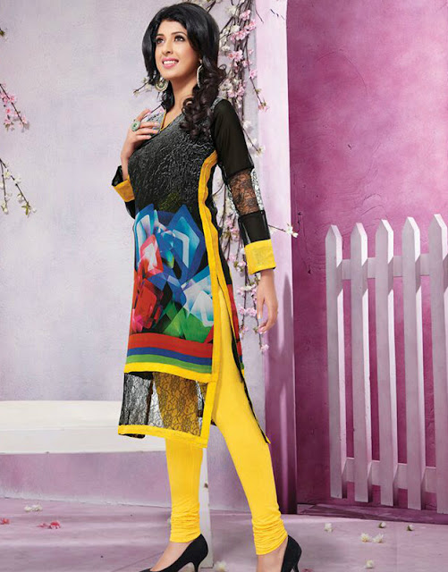 Latest Georgette Kurtis 2015