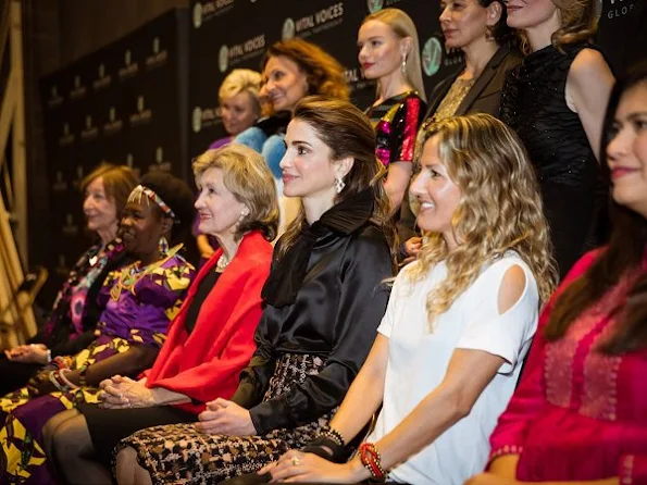 Queen Rania accepted the Vital Voices’ Global Trailblazer. Queen Rania visits the Georgetown University Institute for Women, Peace and Security
