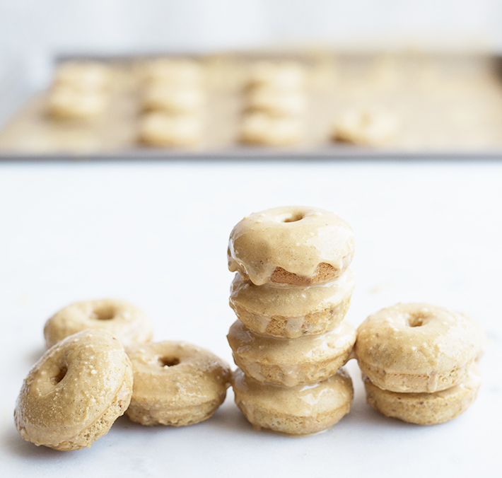 Protein Treats By Nicolette Mini Glazed Peanut Butter Donuts