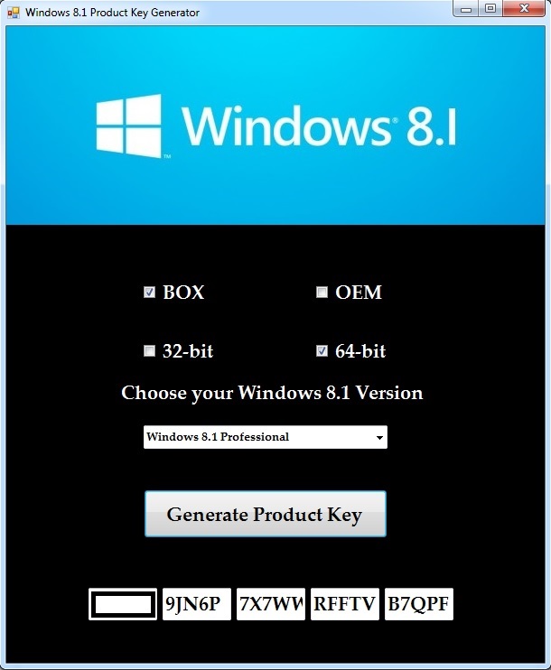 Windows key generator