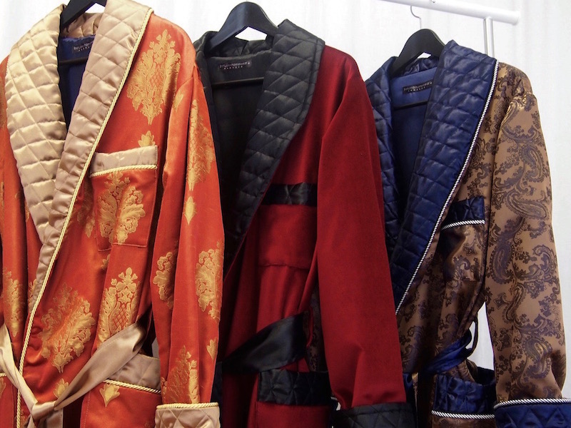 Men's Dressing Gown Collection - Luxury Silk and Velvet Robes