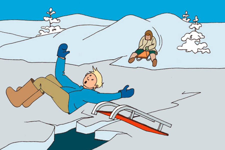 Картинки осторожно тонкий лед осенью