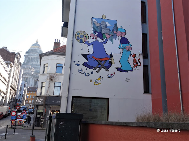 Bruxelas é a capital das histórias em quadrinho mas também do Street Art