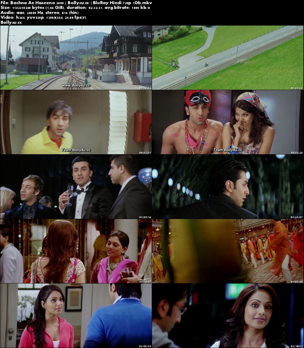 Bachna Ae Haseeno 2008 BluRay 1Gb Hindi 720p Download