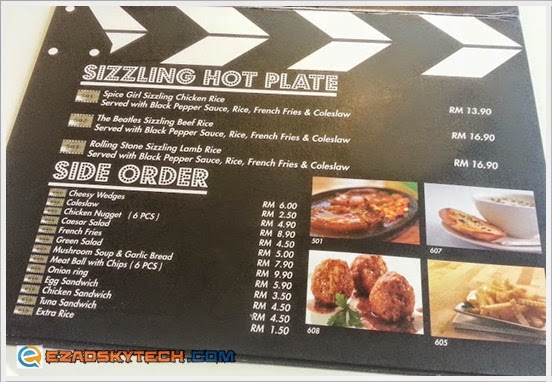 Menu SIZZLING HOT PLATE & SIDE ORDER Pak Uda Kitchen & Grill