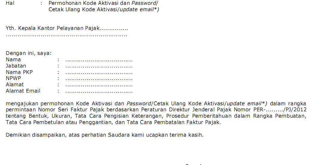 Cara Minta Nomor Seri Faktur Pajak 2018 Seputar Nomor