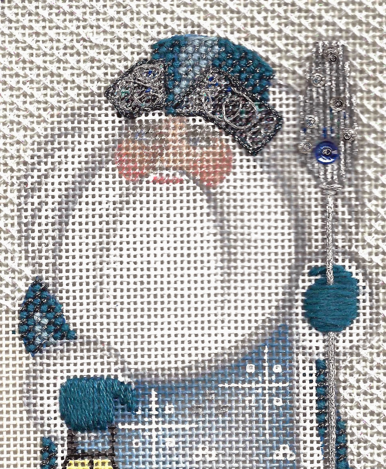 to the CHILLY HOLLOW NEEDLEPOINT ADVENTURE Blue Russian