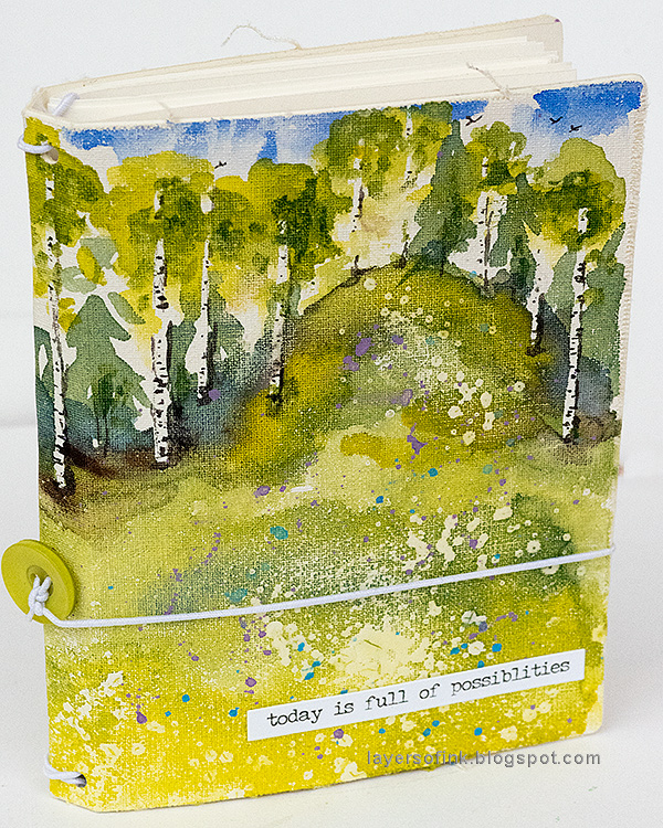 Layers of ink - Watercolor Meadow Notebook Tutorial by Anna-Karin Evaldsson. Layers of ink - Watercolor Meadow Notebook Tutorial by Anna-Karin Evaldsson. With Eileen Hull Sizzix Notebook die.