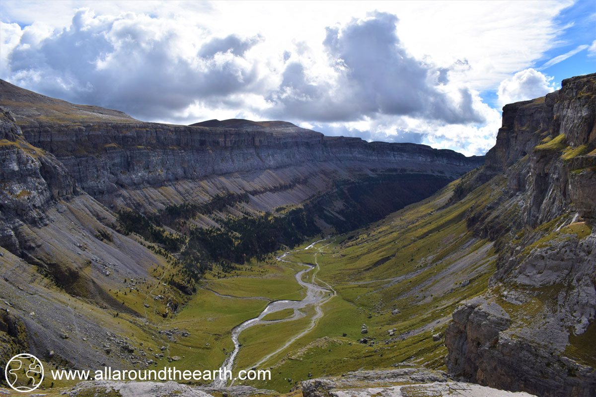 Ordesa Valley, Ordesa Y Monte Perdido National Park, Spain View of the Ordesa Valley, Ordesa Y Monte Perdido National Park, Spain